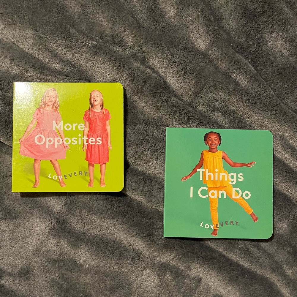 2 Lovevery books: More Opposites & Things I Can Do